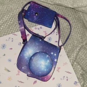 FUJIFILM Instax Mini 8 Galaxy Protective Case Detachable with Strap and Pouch